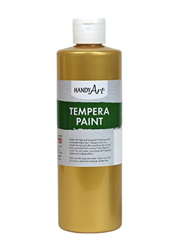 Handy Art Tempera Paint 16 ounce, Metallic Gold