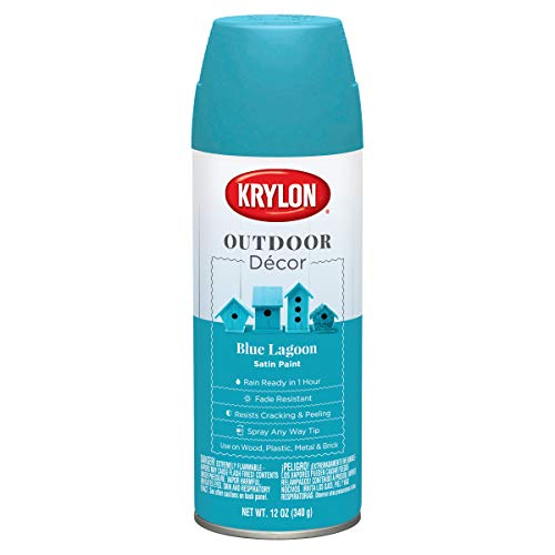 Pintura en aerosol Krylon Outdoor Décor, 12 onzas (paquete de 1), Blue Lagoon