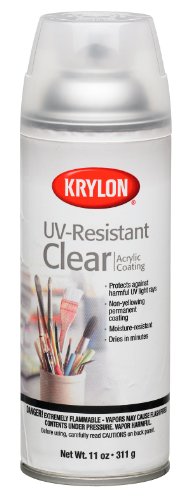 Krylon K01305 Gallery Series Aerosol para artistas y revestimientos transparentes, 11 onzas, brillo transparente resistente a los rayos UV