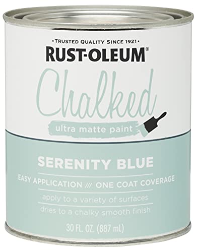 1 qt Rust-Oleum Brands 285139 Serenity Blue Chalked Ultra Matte Paint