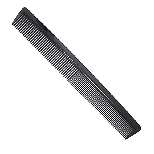 AFT90 Carbon Fiber Cutting Comb, Professional 8.15” Styling Comb, Hairdressing Comb For All Hair Types, Fine and Wide Tooth Hair Barber Comb