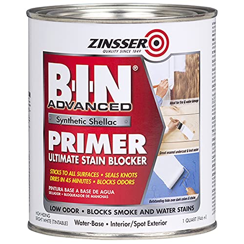 1 qt Zinsser 271009 White Zinsser, B-I-N Advanced Synthetic Shellac Primer