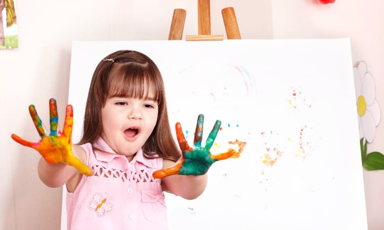 Acrylic paint safe for baby handprints